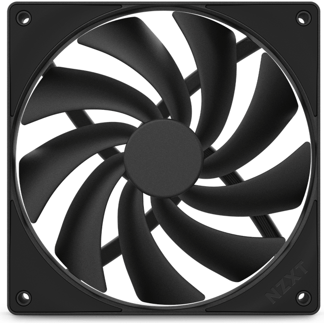 NZXT F140Q Quiet Airflow Fläkt (svart)