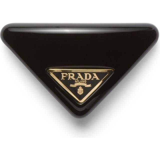 Prada Plexiglass Triangle Hair Clip - Black - One size
