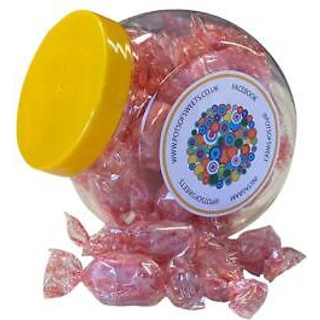 250g Cookie Jar of Sugar Free Strawberry Sherbets Sweets