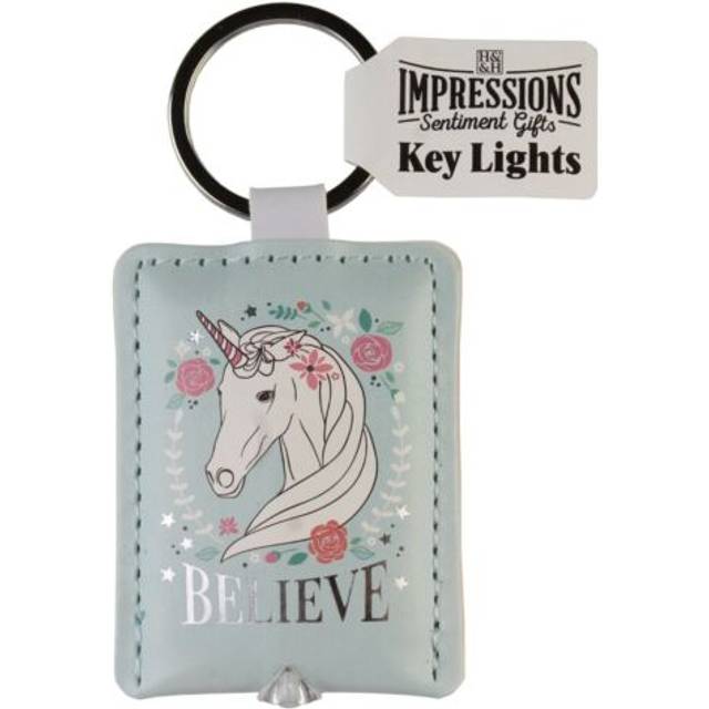 Believe In Unicorns Magical Key Light Keyring Torch LED Light Keys
