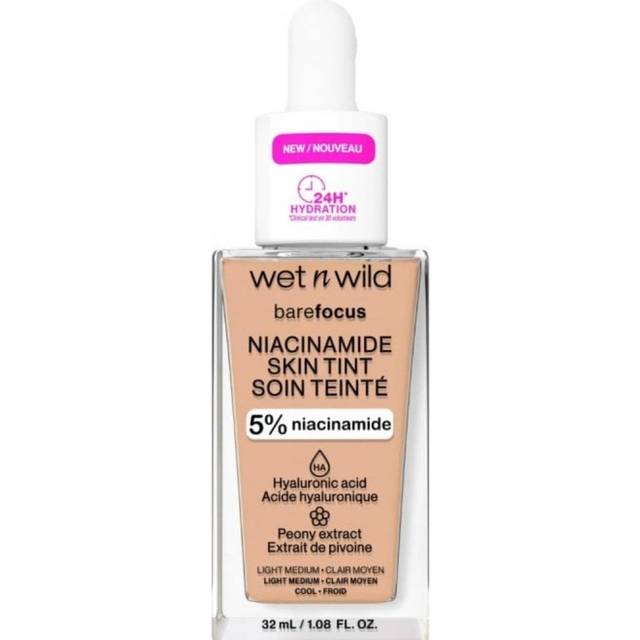 Wet N Wild Ansigt Foundation Barefocus Niacinamide Skin Tint Light Medium Sand 32 ml