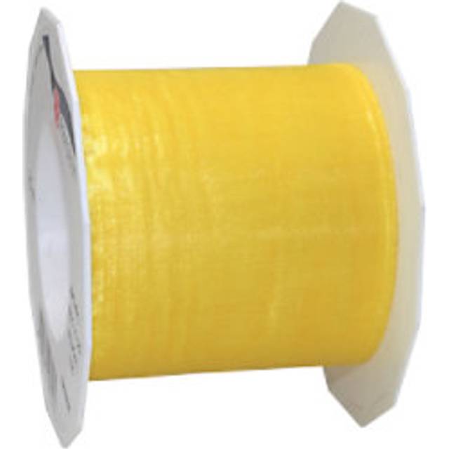 C.E. Pattberg Organza Ribbon, Yellow, 72mm-25m