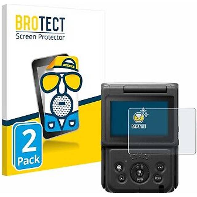 2x anti glare screen protector for canon powershot v10 matte protection film
