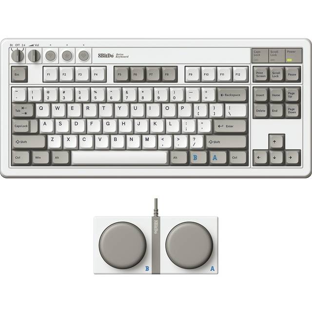 8Bitdo Retro Mechanical Keyboard - Trådlöst Tangentbord ANSI - M Edition