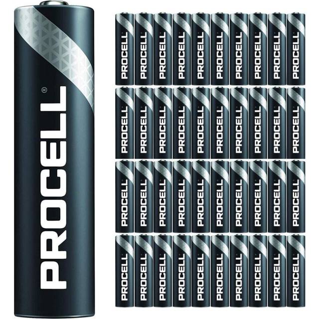 40 Pack - Duracell Procell AAA Batteries | 1.5V Industrial Power Alkaline Battery | Home or Office Use | Car Air Freshener Promo Pack | Reliable Long