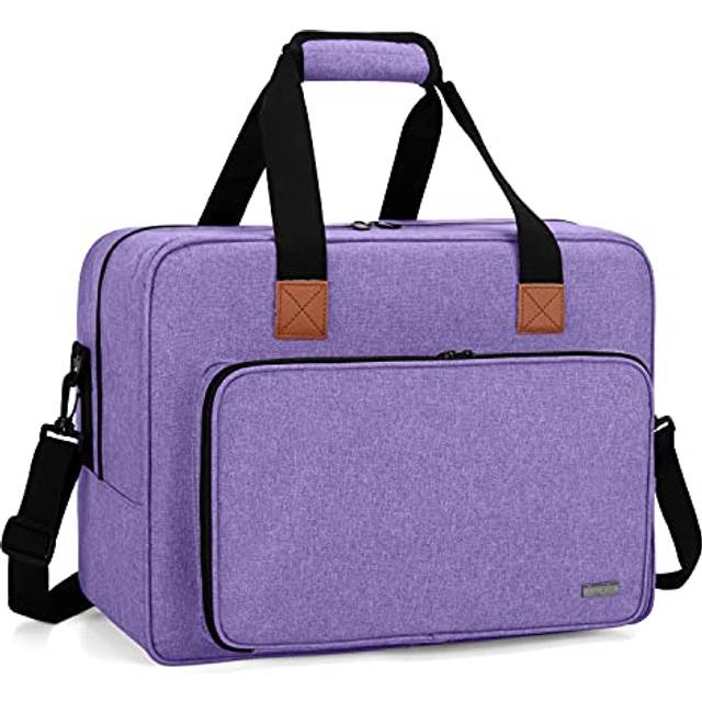 LUXJA Portable Sewing Machine Bag  Purple  Fits Most Singer  Brother Sewing Machines and Accessories