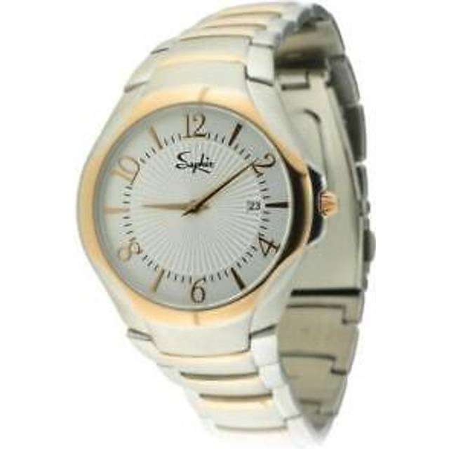 Saphir mens watch gold silver watches with box sale price