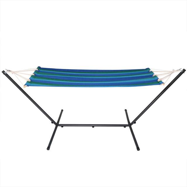 Hammock with Metal Frame Blue 200x80cm