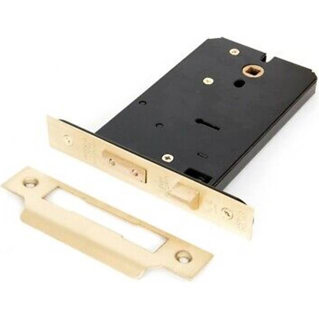 From The Anvil Polished Brass 6" Horizontal 5 Lever Sash Lock, Gold