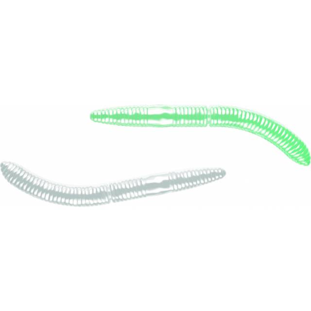 Libra Lures Fatty D´Worm 75 Krill (8-pack) - Glow UV Green