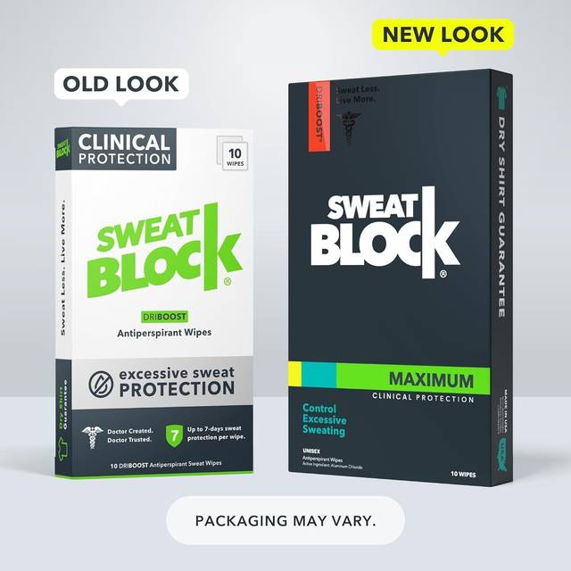 Clinical Strength Deodorant Antiperspirant Wipes - Treat Hyperhidrosis & Excessive Sweat - Men Women & Teens - 7 Days of