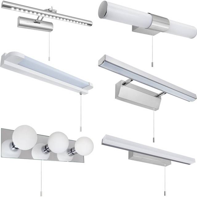 Modern wall light mirror bathroom hallway rectangle wall light cool white uk