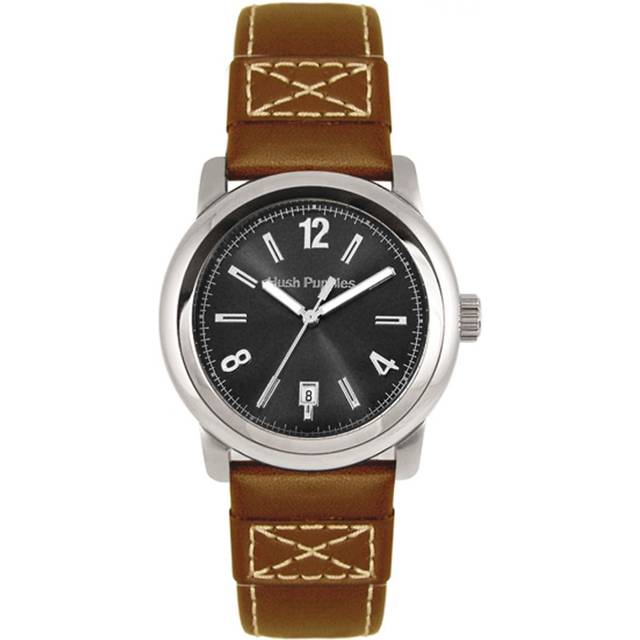 Hush Puppies : Mens Black Watch.. - Brown Leather - One Size