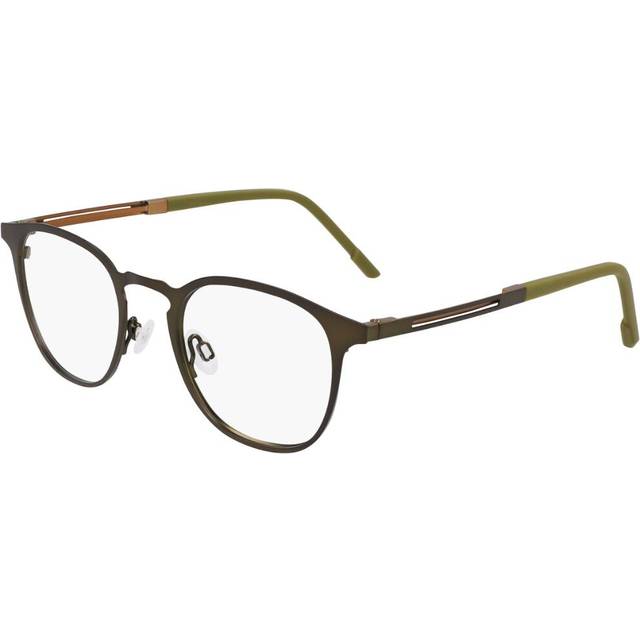 Flexon E1150 309 Men's Eyeglasses Size 49 (Frame Only) - Blue Light Block Available - Matte Moss Green (49)