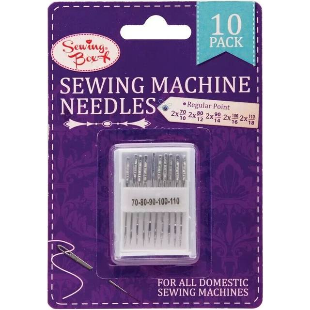 Pack Of 10 Sewing Machine Needles In Plastic Box By Sewing Box