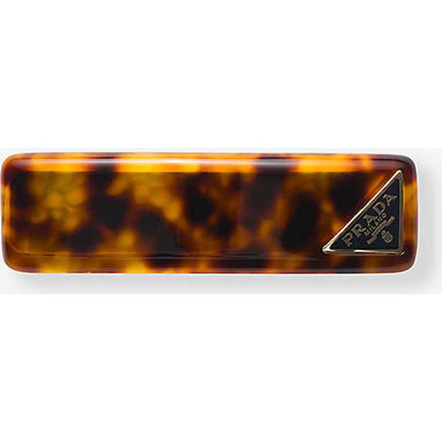 Prada Tortoiseshell Logo Hair Clip - Neutral - One size