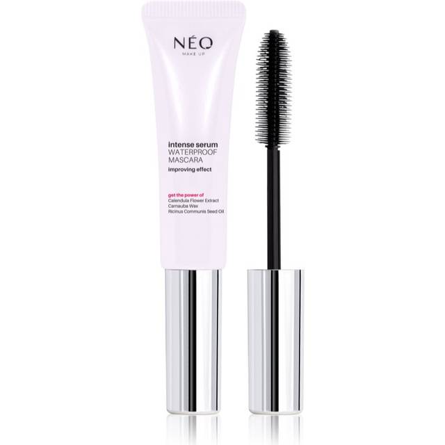 NEO MAKE UP Intense Serum Waterproof Mascara Vattentät Mascara för volym och definition Skugga Black 9 ml
