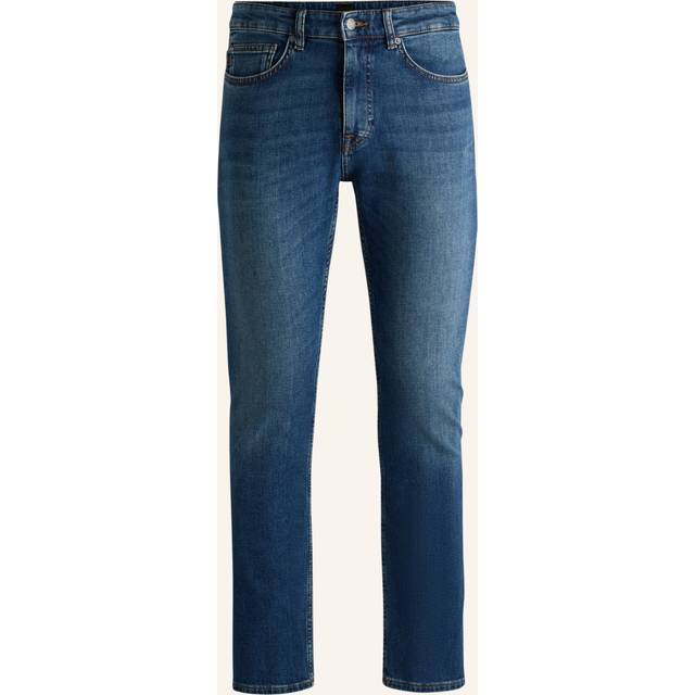 BOSS Slim-Fit Mid-Rise Denim Jeans, Navy