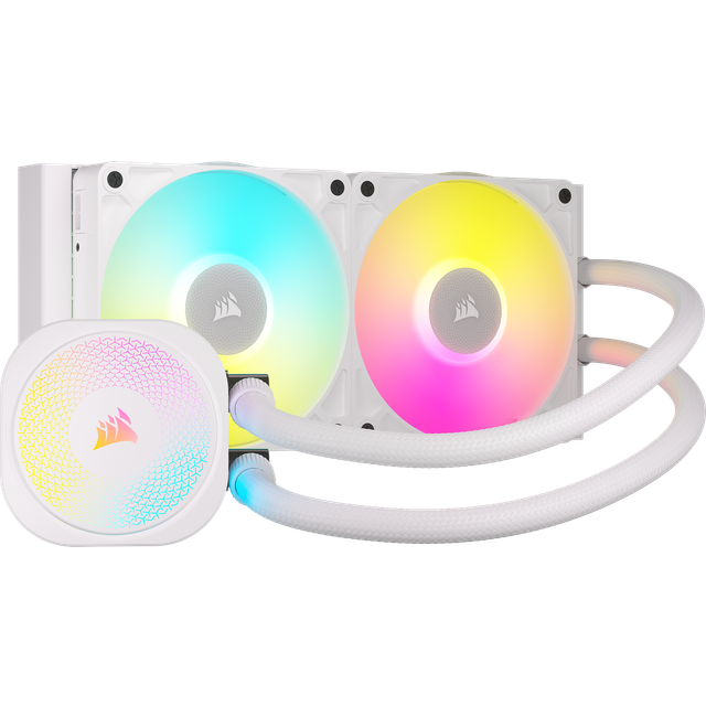 CORSAIR iCUE LINK TITAN 240 RX 240mm RGB AIO Liquid CPU Cooler - White