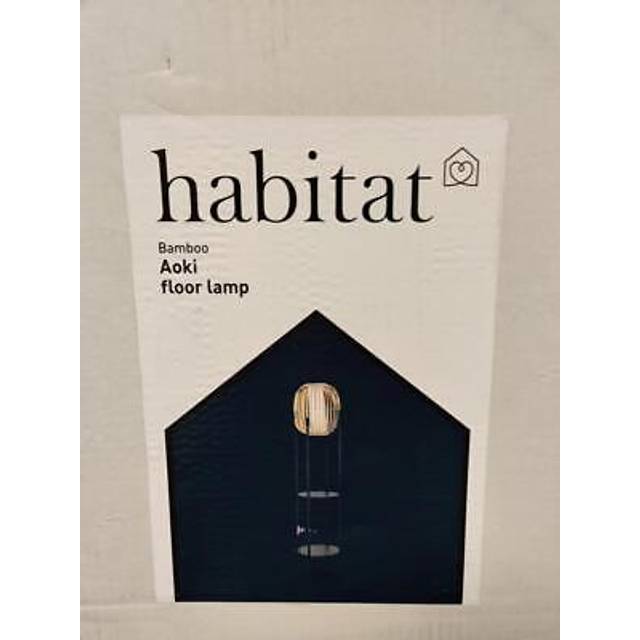Habitat aoki bamboo shelved floor lamp j02a