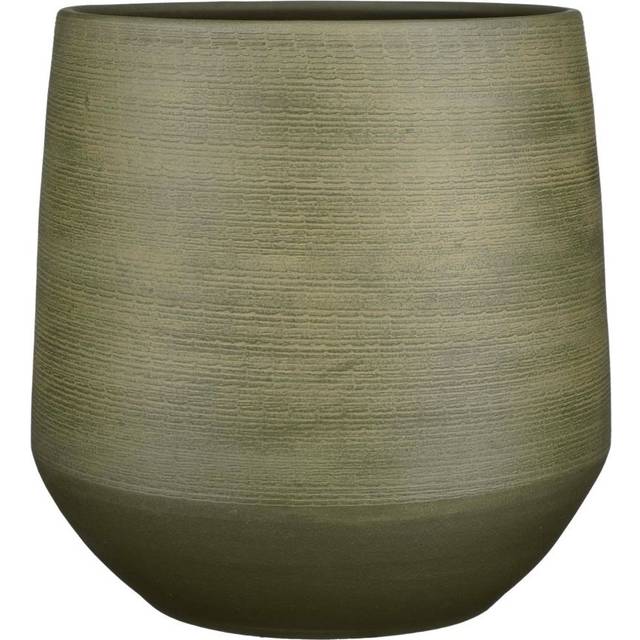 Mica Decorations Evora Ceramic Pot Planter Green 39cm H x 40cm W x 40cm D