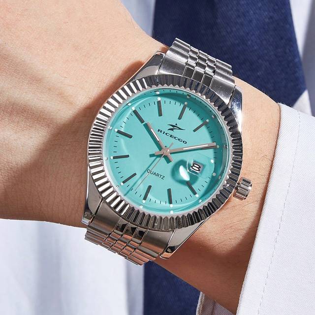 RICECGO 1pc Classic Men&#39;s Quartz Watch, Suitable For Daily Wear, Business Meetings, Gift Giving As A Gift For Students Returning To School