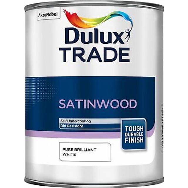 Dulux Trade Satinwood Brilliant White 2.5L