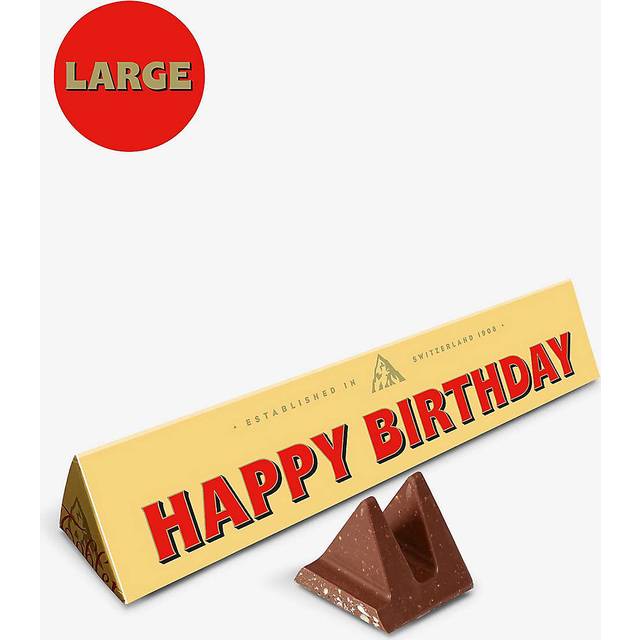 Toblerone Happy Birthday Milk Chocolate and Nougat Bar 360g