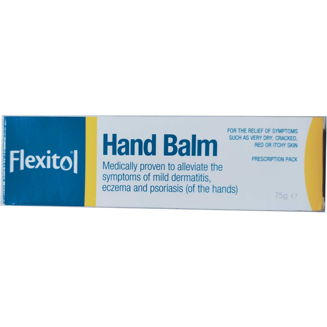 Flexitol handbalsam för torr och kladdig hud, lindrar symtomen på mild dermatit, eksem och psoriasis (händerna) – 75 g