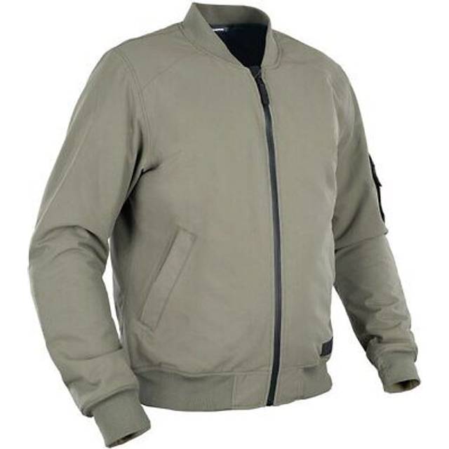 Oxford Bomber Dry2Dry Motorcycle Jacket - Small - Khaki, Cream