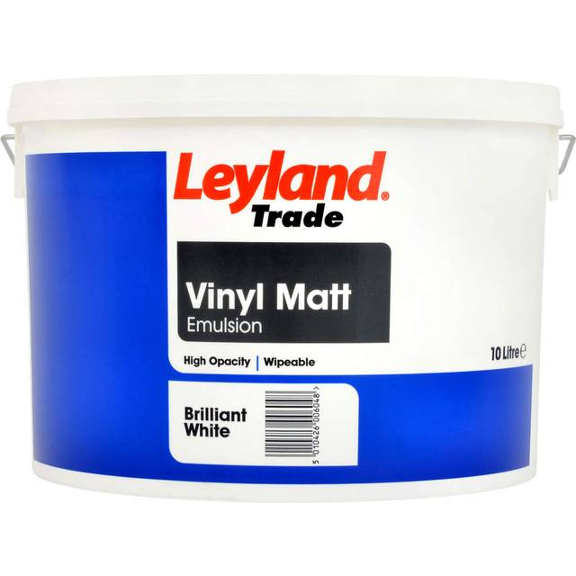 Leyland Trade Vinyl Matt - Ready Mixed Colours - ["Brilliant White","White"]