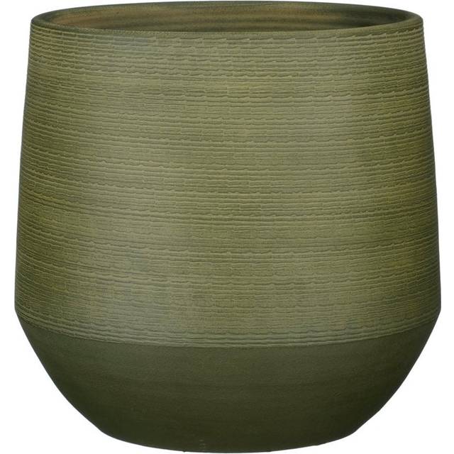 Mica Decorations Evora Ceramic Pot Planter Green 34cm H x 37cm W x 37cm D