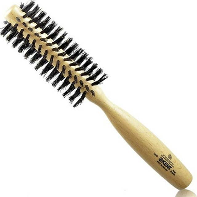 Kent LBR1 Finest Hair Brushes for Women Blow Dry Brush Made of Beechwood -Spiral Radial Boar Bristle Hairbrush for Short or Shaped Hair - Royal Salon