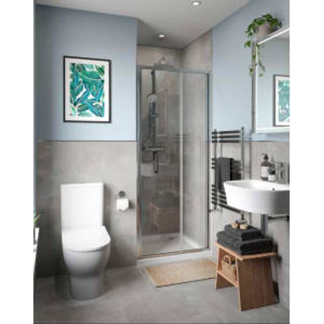 Wickes Pinhay Matt Porcelain Wall & Floor Tile - 600 X 600mm - Silver