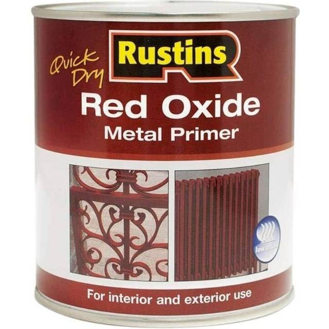 Rustins red oxide metal primer paint for gate interior exterior surface outdoor