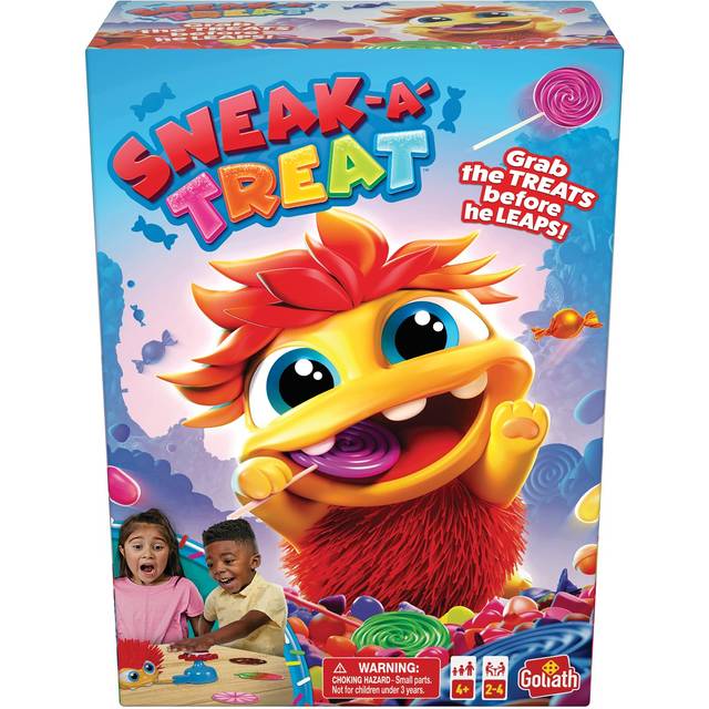 Goliath Sneak-A-Treat Game - Grab The Treats Before The Candy Critter Leaps! - Preschool Game  Ages 4 and Up  2-4 Players