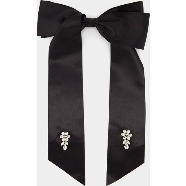 Simone Rocha, Hair Accessories, female, Black, ONE SIZE, Pearl Flower Hair Clip - Black