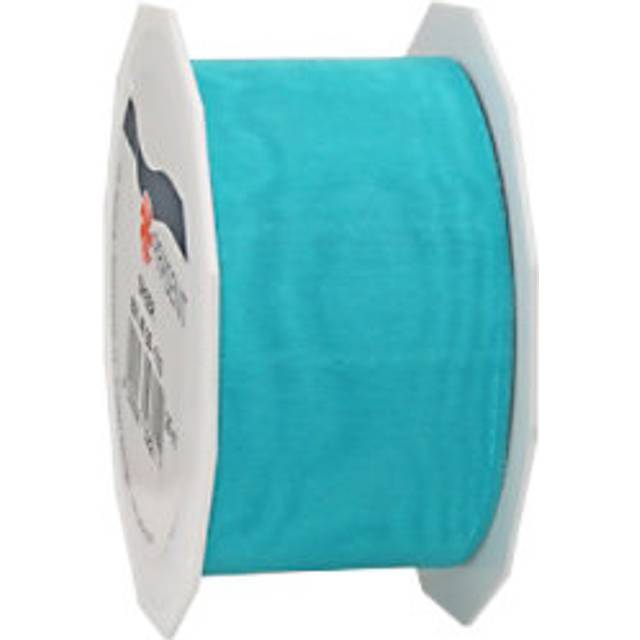 C.E. Pattberg Organza Ribbon, Turquoise, 40mm-25m