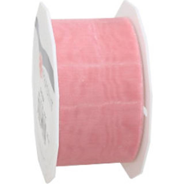 C.E. Pattberg PrÃ¤sent 40 mm 25 m Organza Ribbon Sheer, Light Pink