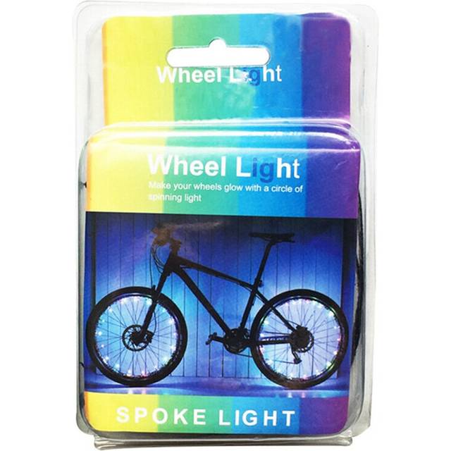(a-AA colorful) Mountain Road Bike Light Cycling Spoke Wheel Lamp Bike Accessories Bicycle Accessories 20 LED Colorful Bicycle Lights