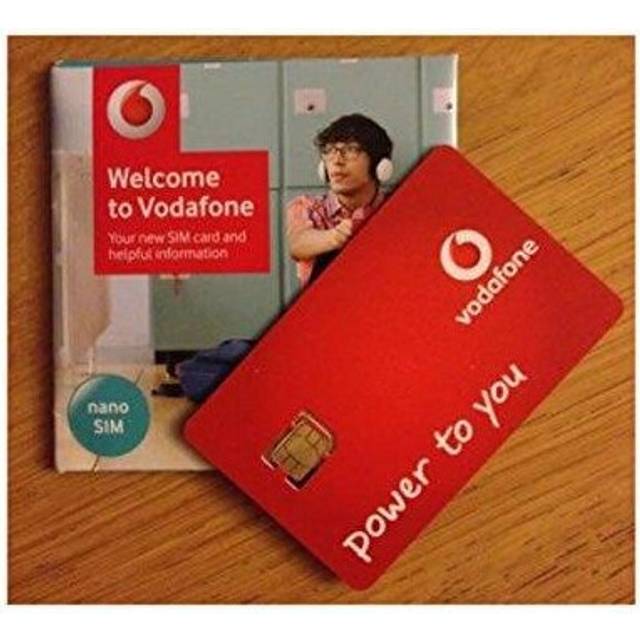 Vodafone Superfast 3G/4G 'Nano' SIM Card Pay As You Go For iPhone 5, 5C, 5S, 6, 6S, 6+, iPad 3, 4, 5, Air/Air 2 / Galaxy S3, S4, S5, S6 S6-Edge, Gal