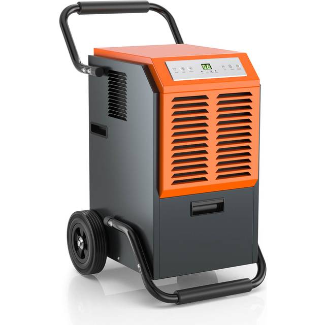 63L Commercial Dehumidifier with 24H Timer and Auto Defrost-Grey