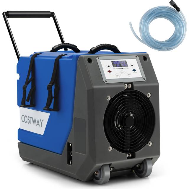 Costway Blue 85L Commercial Dehumidifier with Pump - 71 x 57 x 41cm