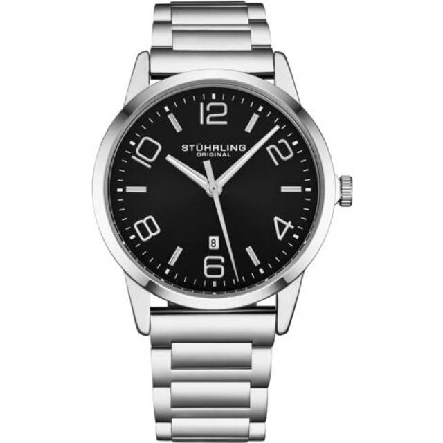 Romania 4026 Dress Watch Quartz 42mm Case Leather Strap - Black - One Size