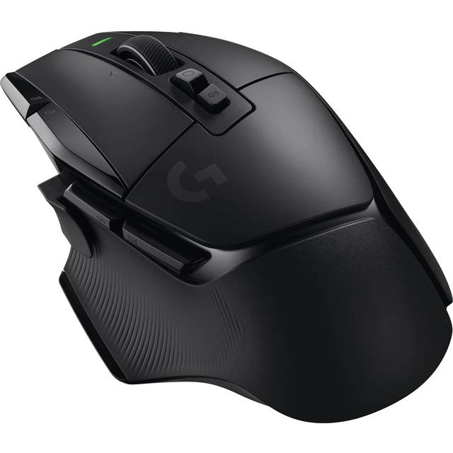 Logitech G502 X Lightspeed - Mus - optisk - 13 knappar (LIGHTFORCE-switchar) - Trådlös (USB) - Hero 25K-sensor - Logitech LIGHTSPEED-mottagare - Svar