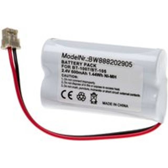 Vhbw - Replacement Battery compatible with Uniden BP904, BT904, CEZAi2998 DCX150, DECT1363, DECT1500 Wireless Landline Phone (600mAh, 2.4V, NiMH)