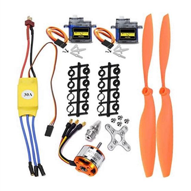 2212 1400KV Motor+30A ESC+SG90 Servo+8060 Propeller Set for RC Plane Quadcopter Fixed Wing Helicopter Aircraft
