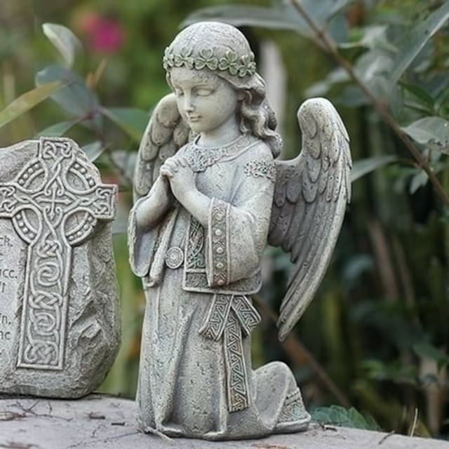 Joseph's Studio by Roman Inc.  Garden Collection  Religious Statue  Holy Family  Memorial  Angel  Patron Saint  Garden D?cor 12x7x6