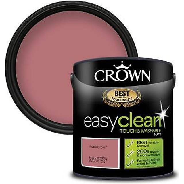 Crown easyclean® Matt Emulsion Rhubarb Rose 2.5L