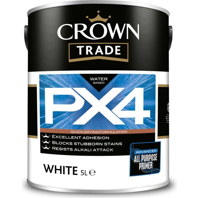 Crown Trade PX4 All Purpose Primer, White 5L
